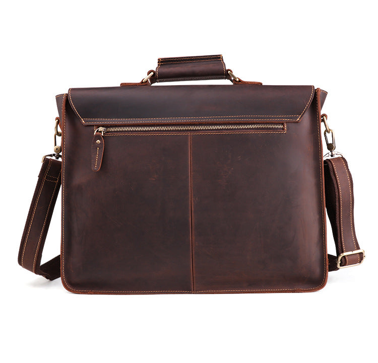 Genuine Leather Business Briefcase for Men's