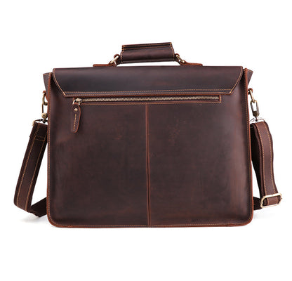 Genuine Leather Business Briefcase for Men's