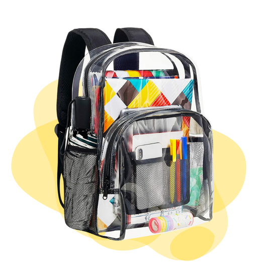 Clear Backpack for School – Transparent, Durable, School-Approved Bag