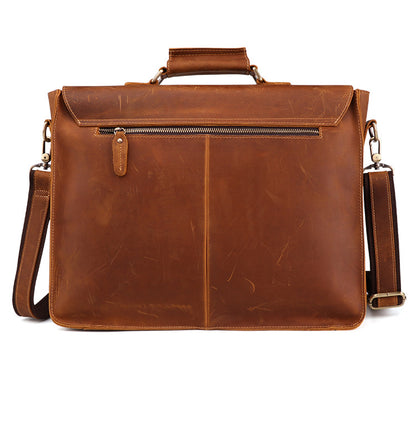 Genuine Leather Business Briefcase for Men's