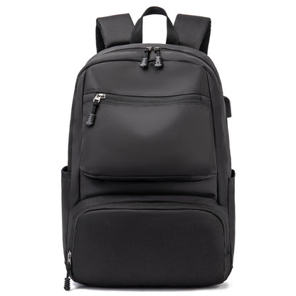 Men's Waterproof USB Laptop School Backpack