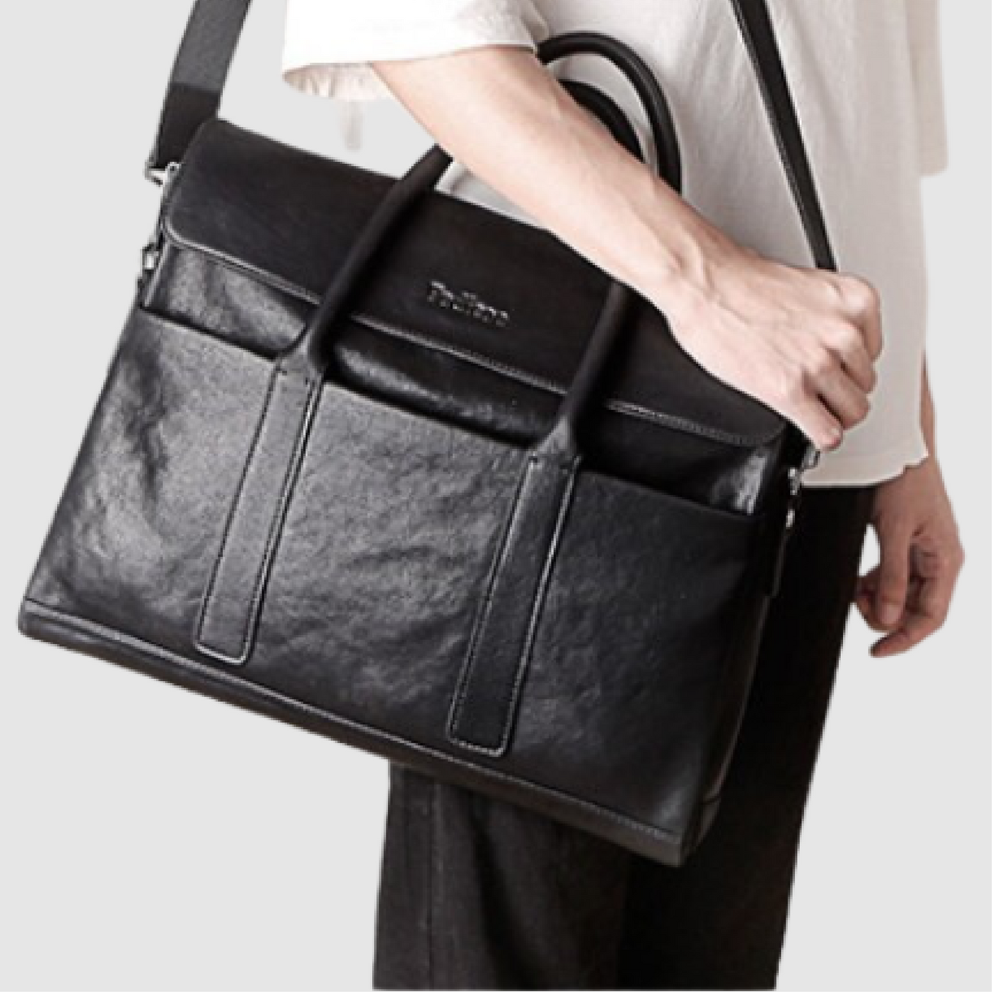 Leather Business Briefcase For Men's