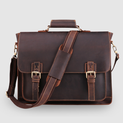 Genuine Leather Business Briefcase for Men's